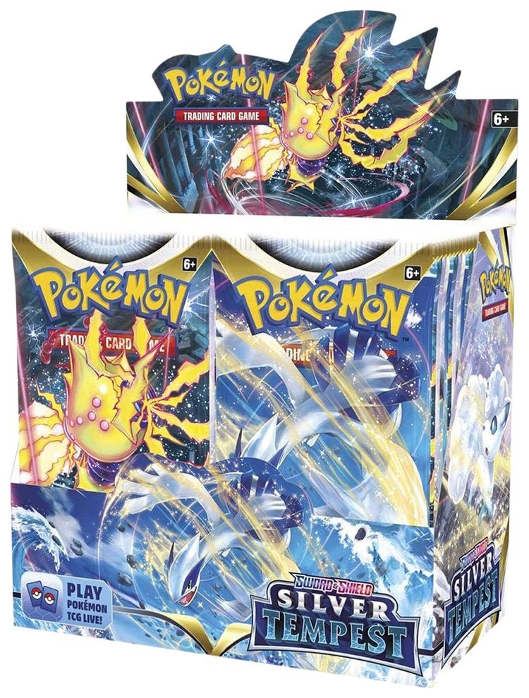 Pokemon Sword  Shield Silver Tempest Booster Box
