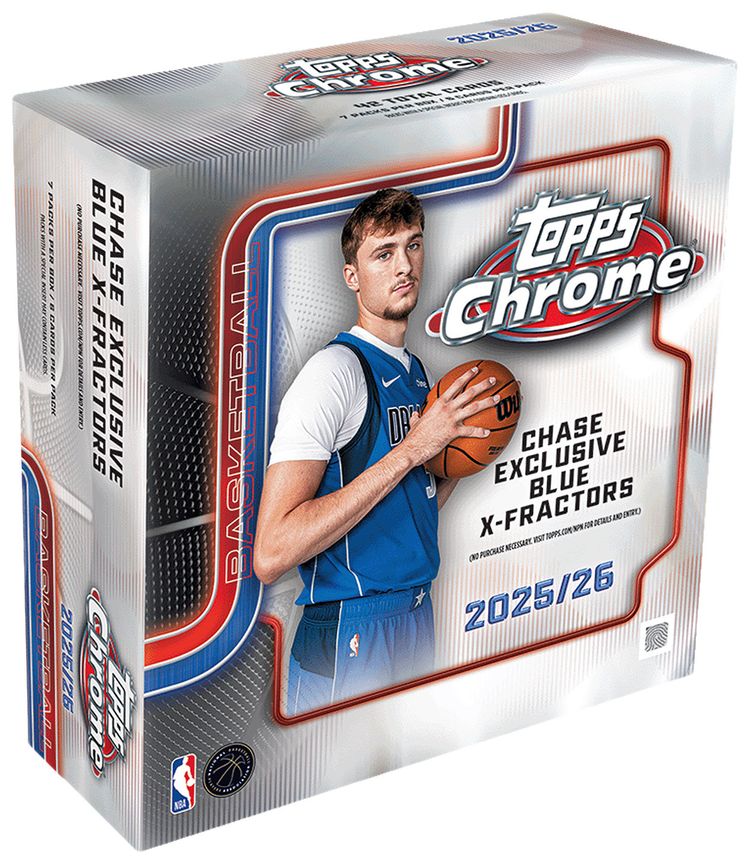 2025 26 Topps Chrome Basketball NBA Mega Box