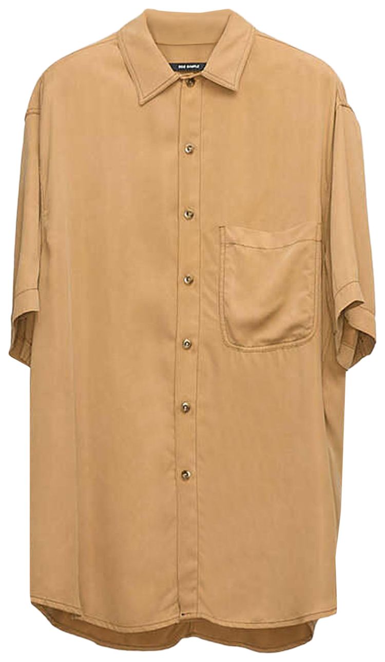 Song for the Mute Short Sleeve Oversized Shirt Camel