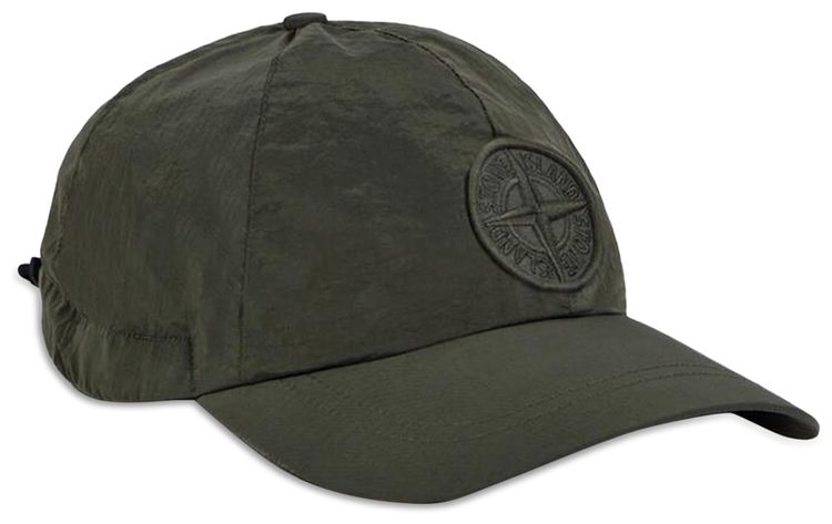 Stone Island Nylon Metal in ECONYL Baseball Cap Musk Green