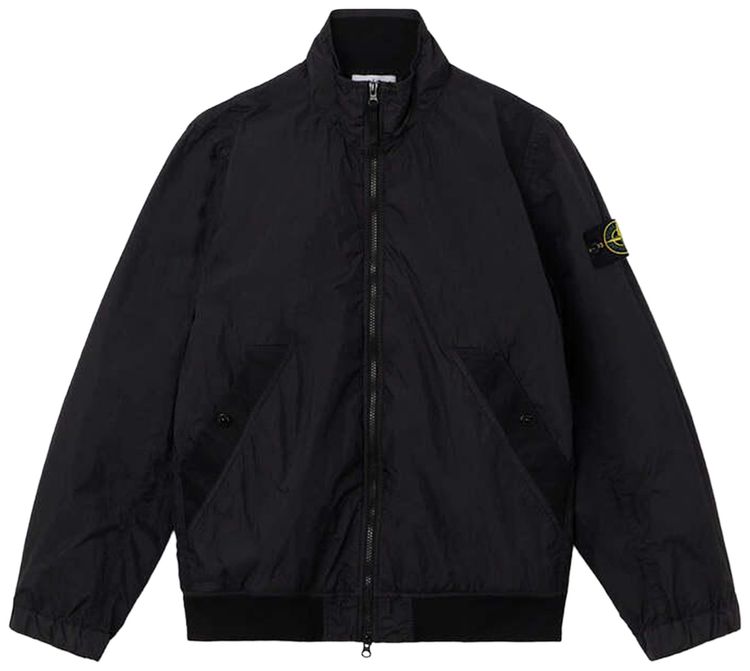 Stone Island Crinkle Reps NY Light Jacket Black