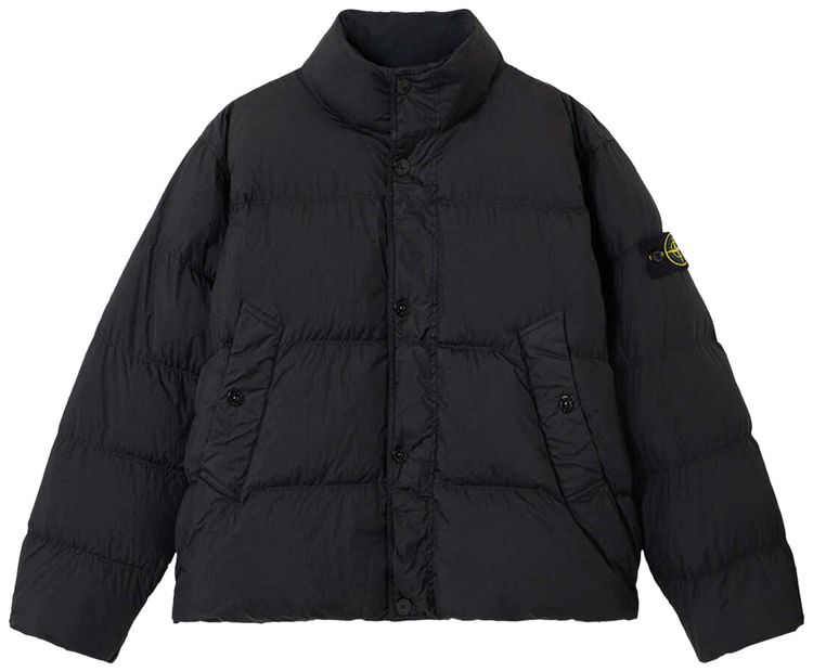 Stone Island Crinkle Reps NY Down Jacket Black
