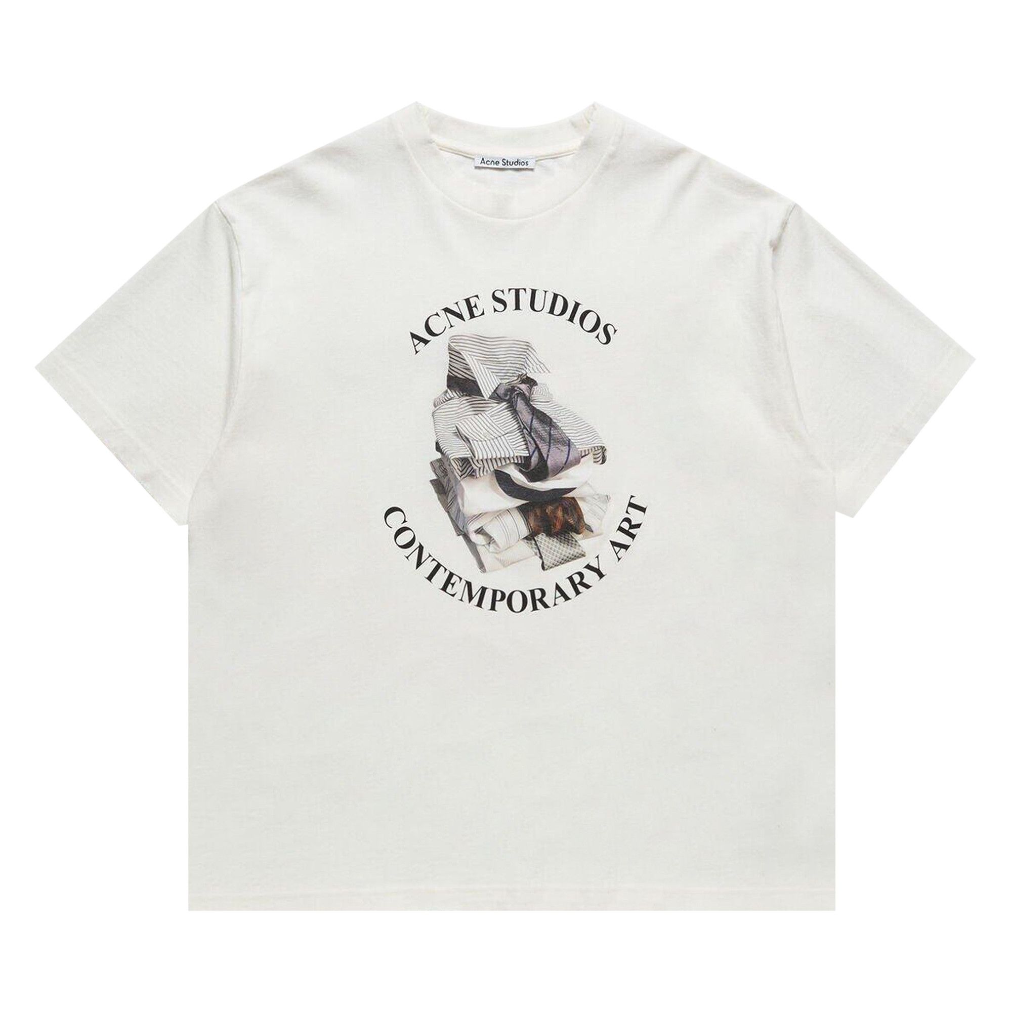 Buy Acne Studios Printed Short-Sleeve T-Shirt 'Off White' - AL0534