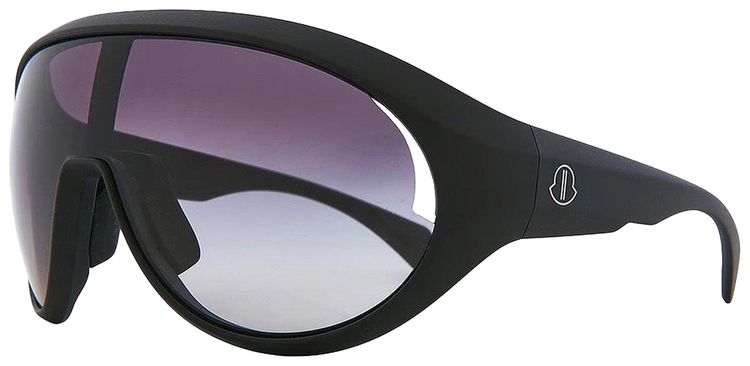 Rick Owens x Moncler Occhiali Da Sole Sunglasses Black TempleBlack Lens