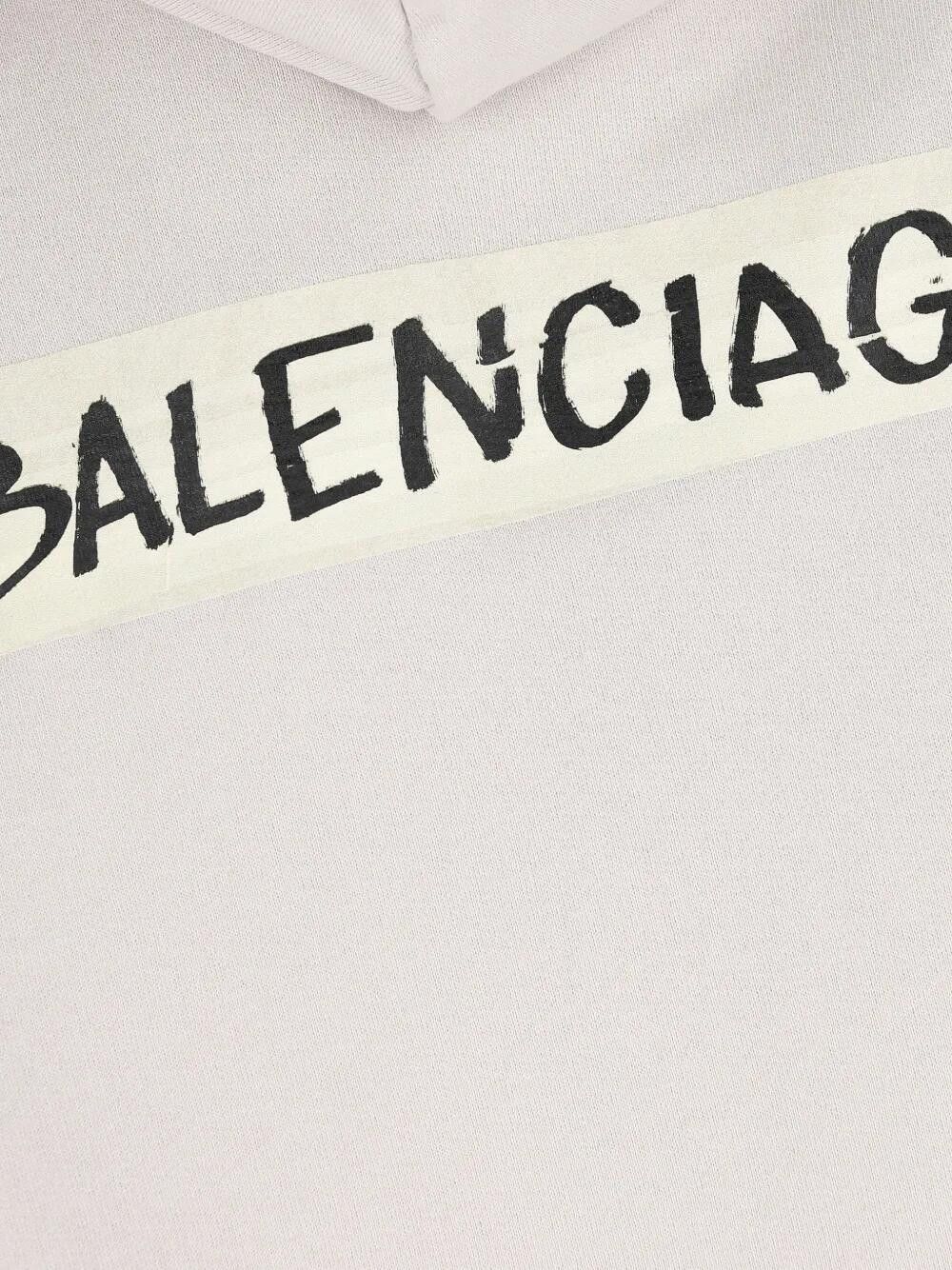 Buy Balenciaga Over Zip-Up Hoodie 'Dirty White' - 850338 TTVL7