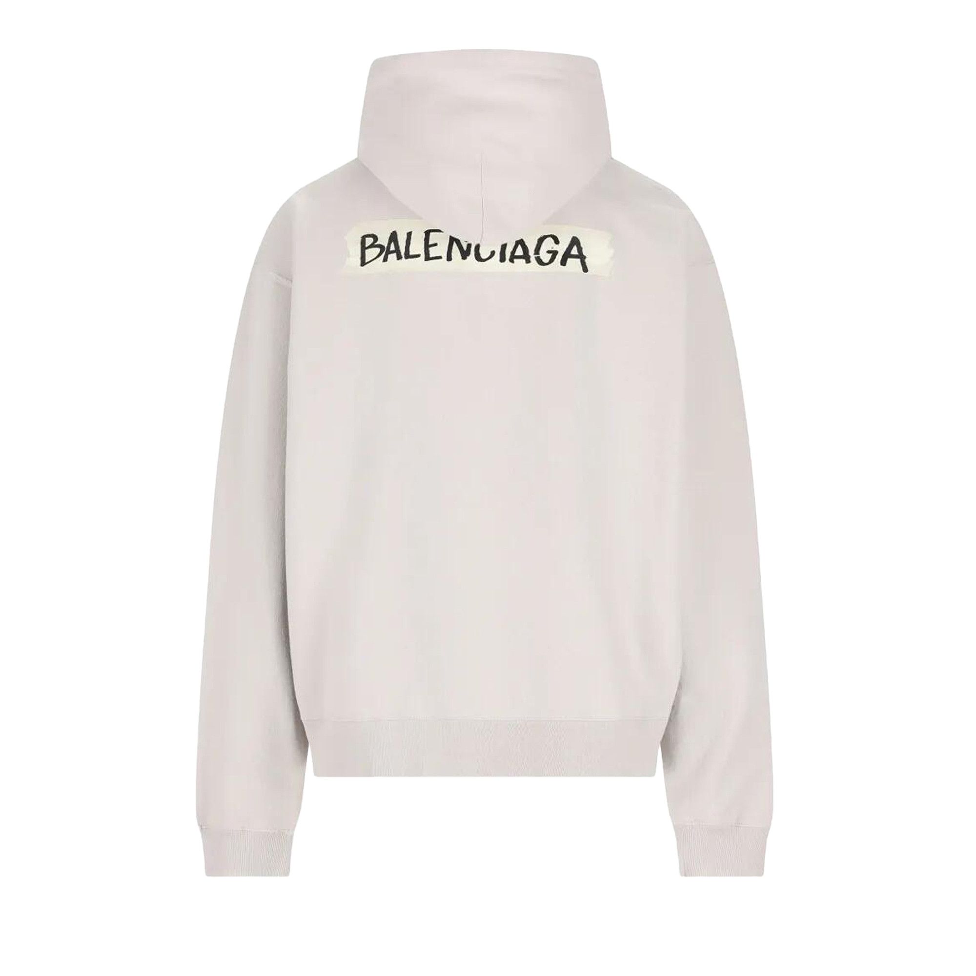 Buy Balenciaga Over Zip-Up Hoodie 'Dirty White' - 850338 TTVL7