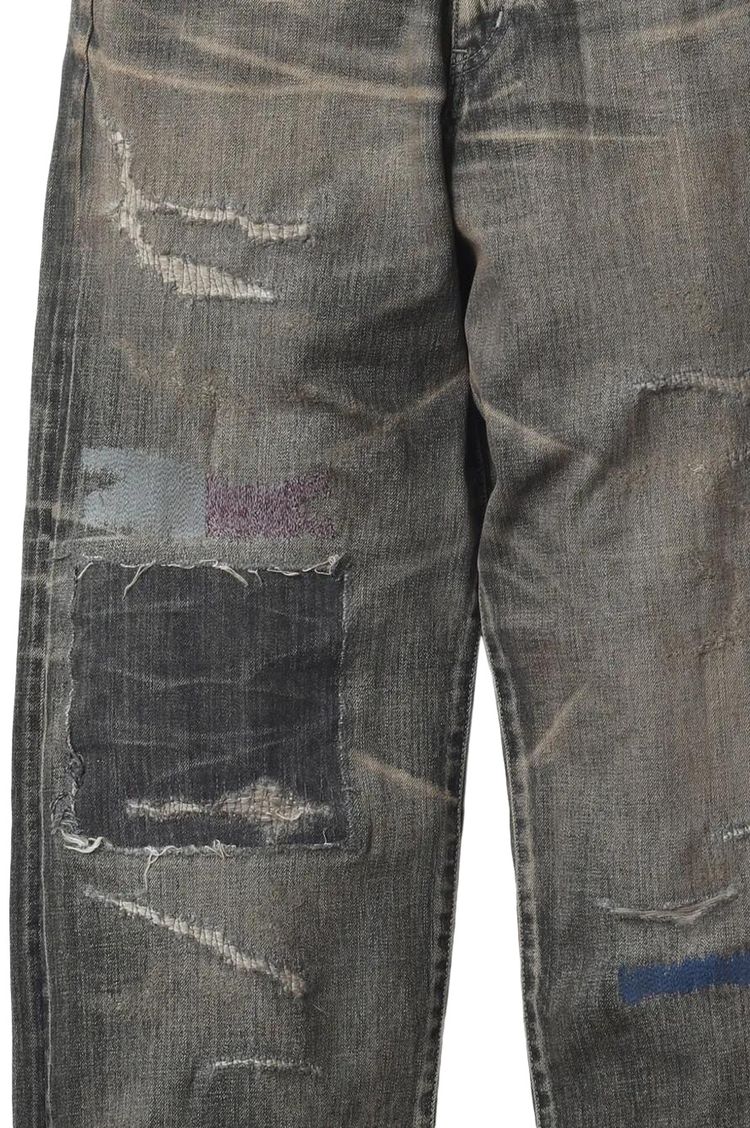 Neighborhood Savage Denim DP Wide Pants Black