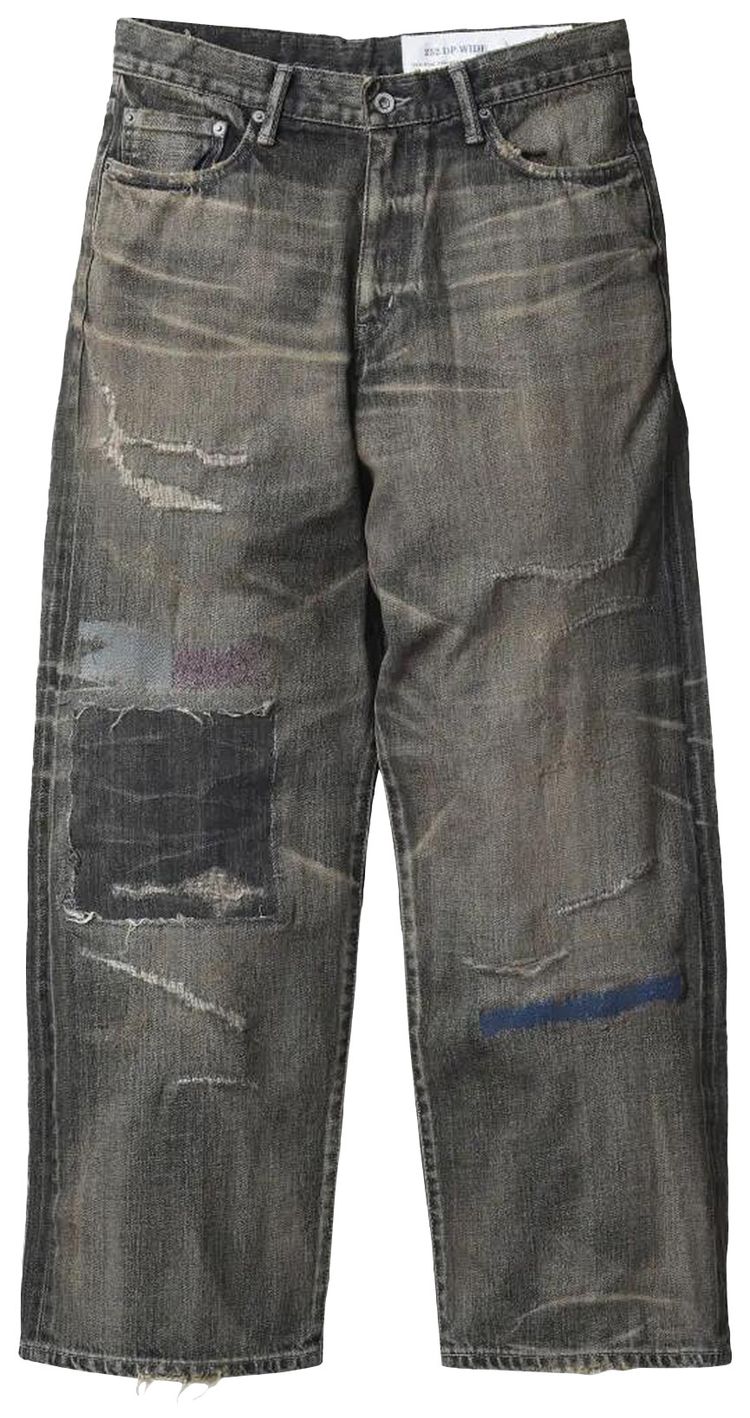 Neighborhood Savage Denim DP Wide Pants Black