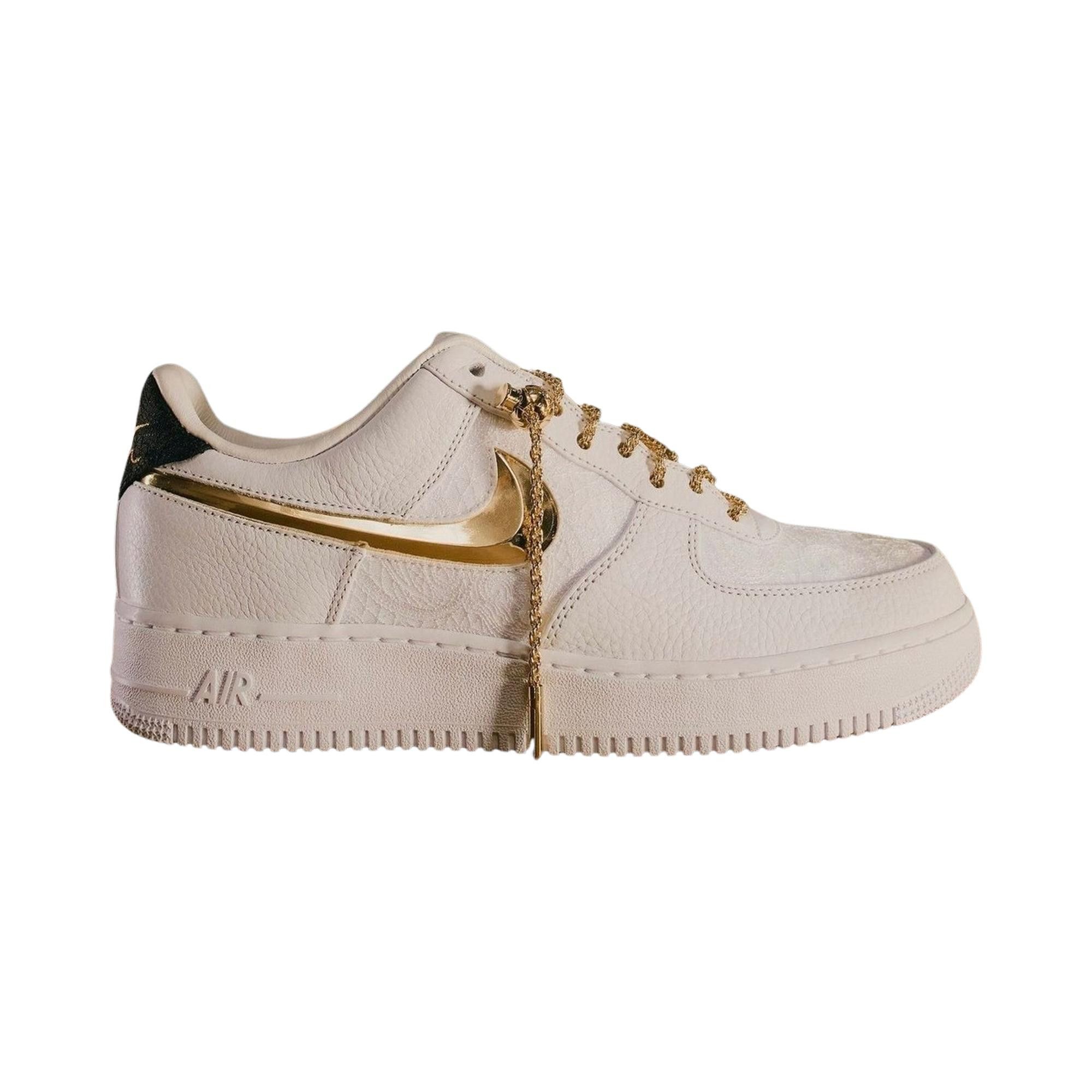 nike air force 1 gold trim