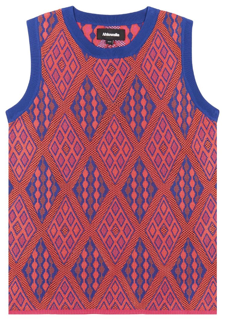 Ahluwalia Kalonji Knitted Sweater Vest Multicolor