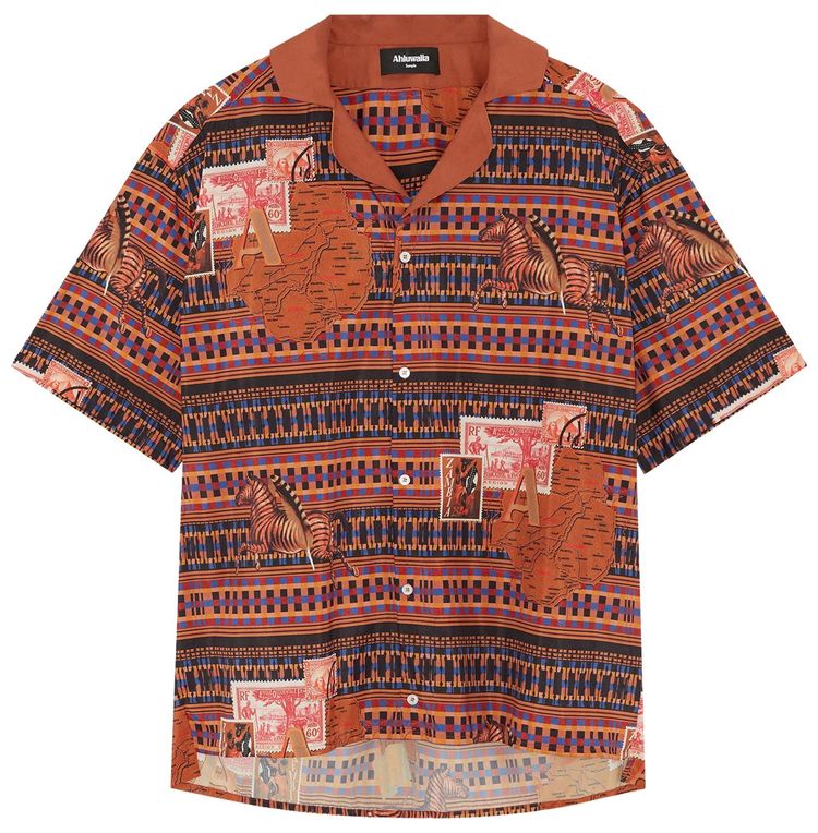 Ahluwalia Tunde Short Sleeve Shirt Brown