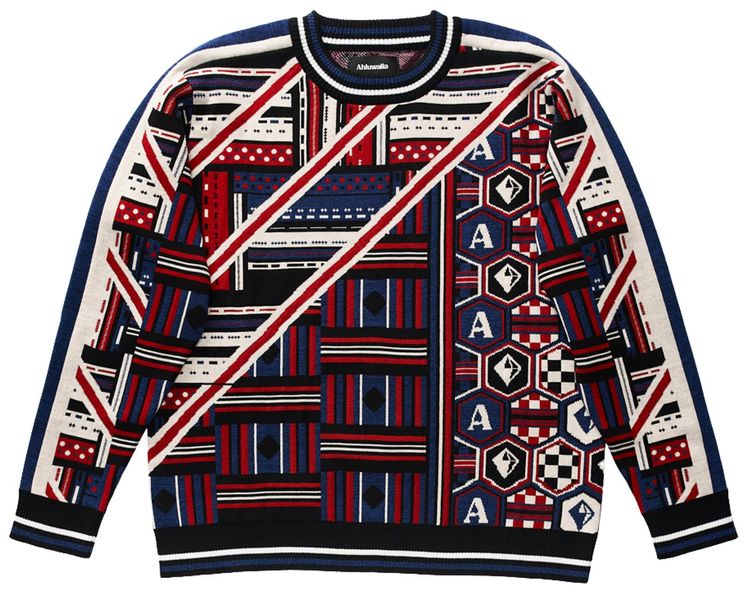 Ahluwalia Quadri Knit Jumper Multicolor