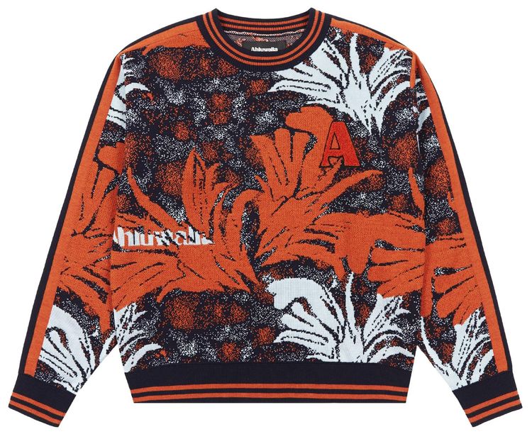 Ahluwalia Kuti Patterned Sweater Blue