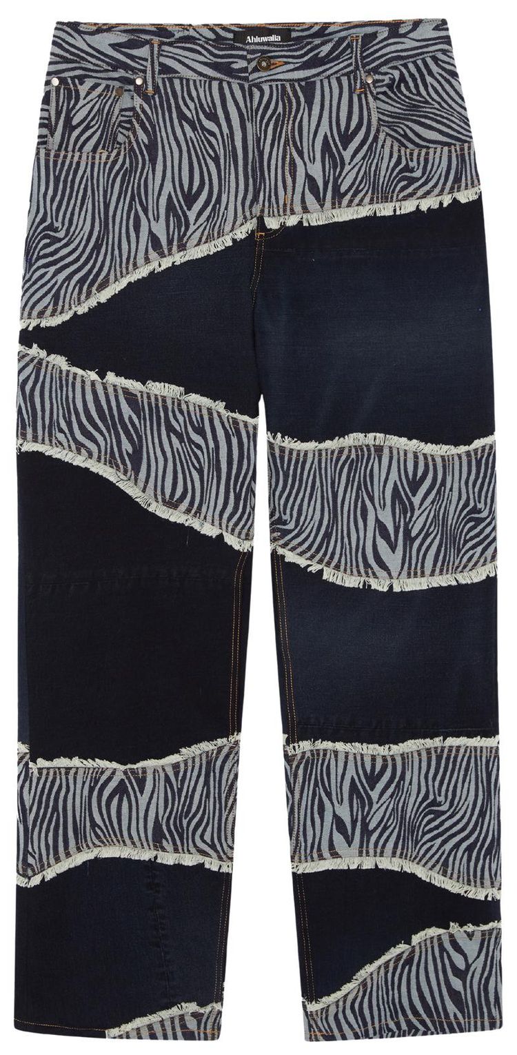 Ahluwalia Rework Low Rise Jeans Black