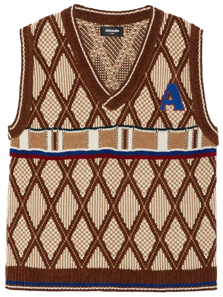 Ahluwalia Knitted Kingpin Vest Brown