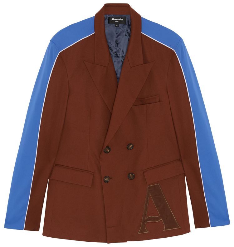 Ahluwalia Grove Double Breasted Blazer Brown