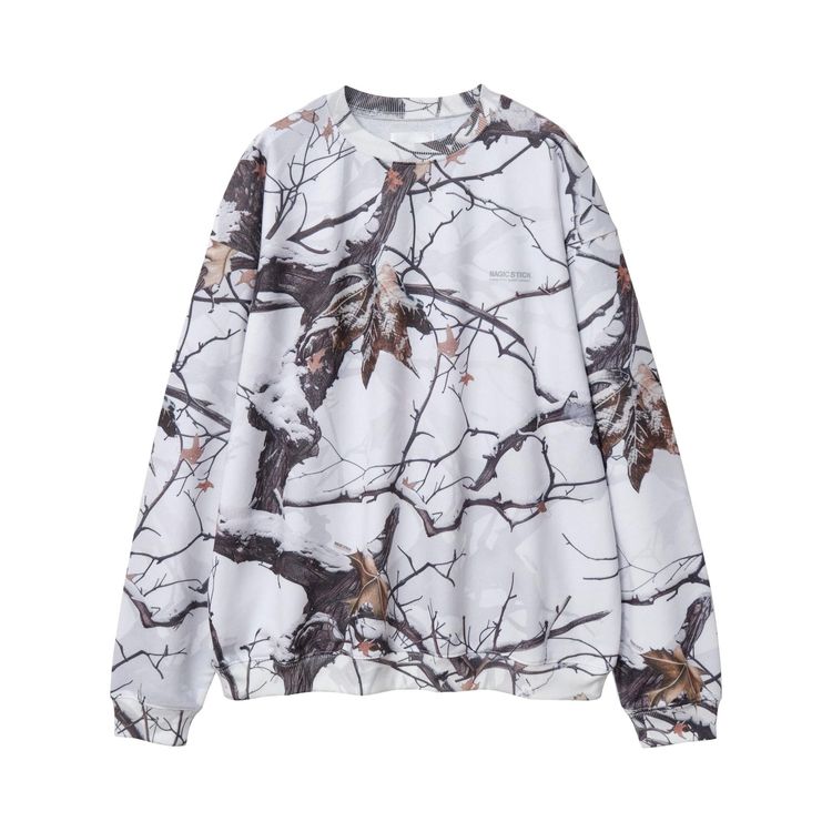 MAGIC STICK Crewneck White Snow Camo