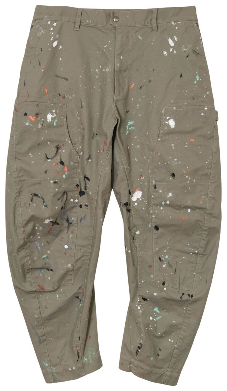 MAGIC STICK Tradivance Painter Pants Olive Grey