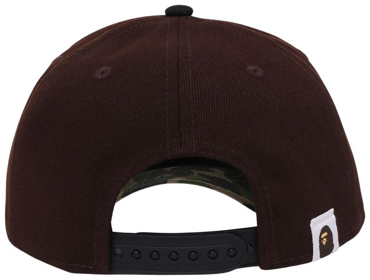 BAPE x New Era Kids Milo Face 9Forty Cap Brown