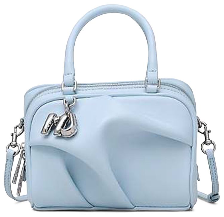Marc Jacobs Micro Bauletto Wave Bag Blue Mist