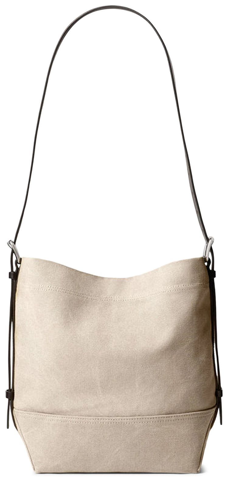 Lemaire Small Belted Tote Bag Dark Linen