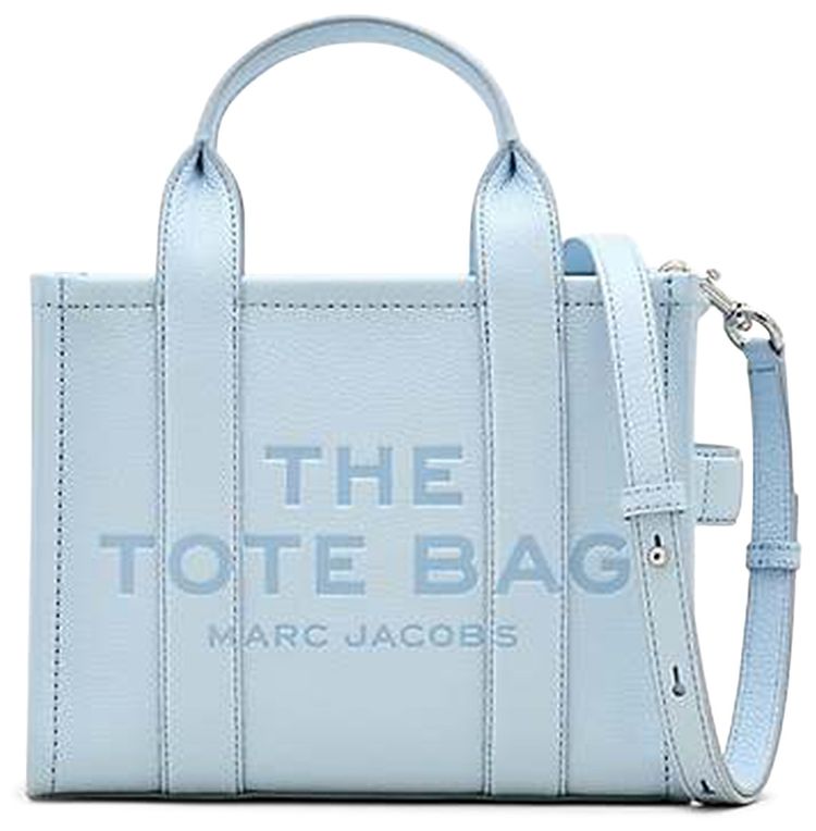 Marc Jacobs The Small Leather Tote Bag Cloud Blue