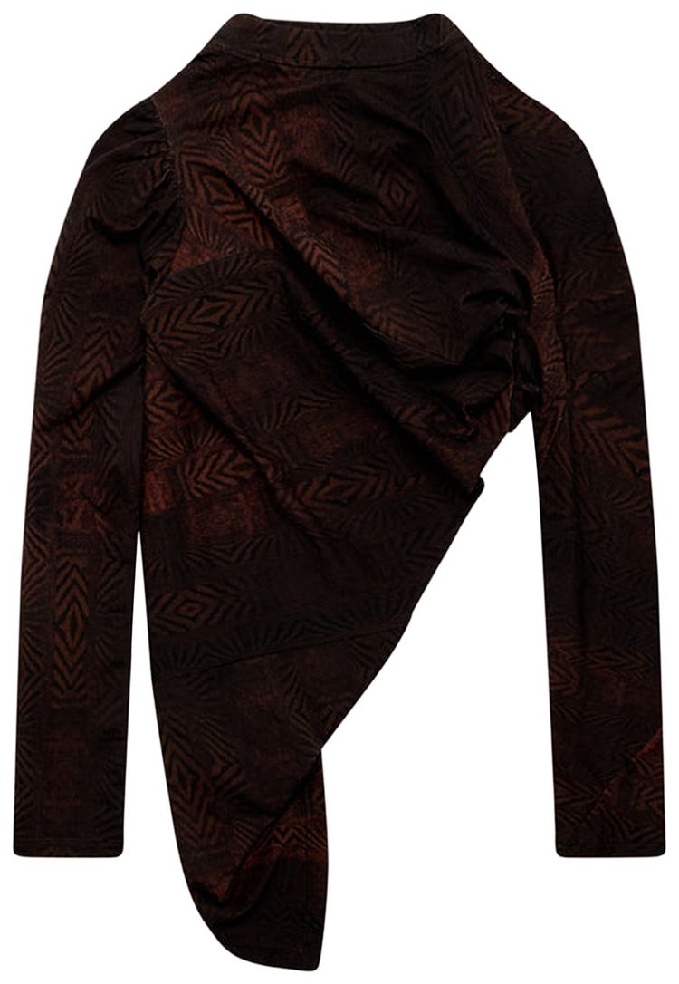 Kiko Kostadinov Simpson Top Feather Print