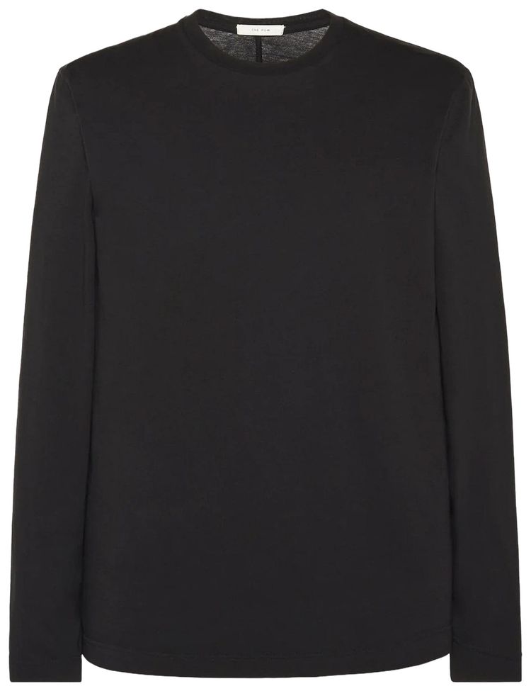 The Row Leon Long Sleeve T Shirt Black