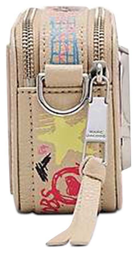 Marc Jacobs Punk Scribble Snapshot Bag BeigeMulticolor