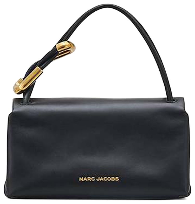 Marc Jacobs The Mini Dual Top Handle Leather Bag Black