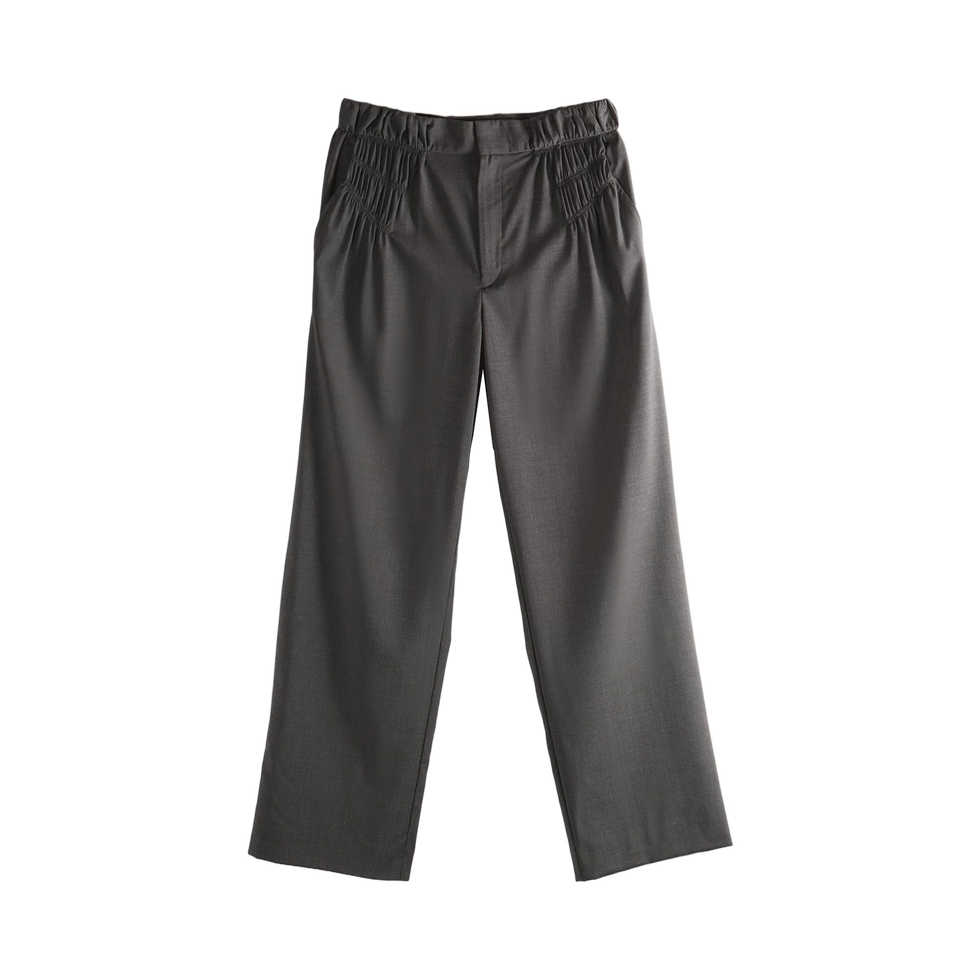Buy Kiko Kostadinov Melange Wool Minna Gathered Trouser 'Umber