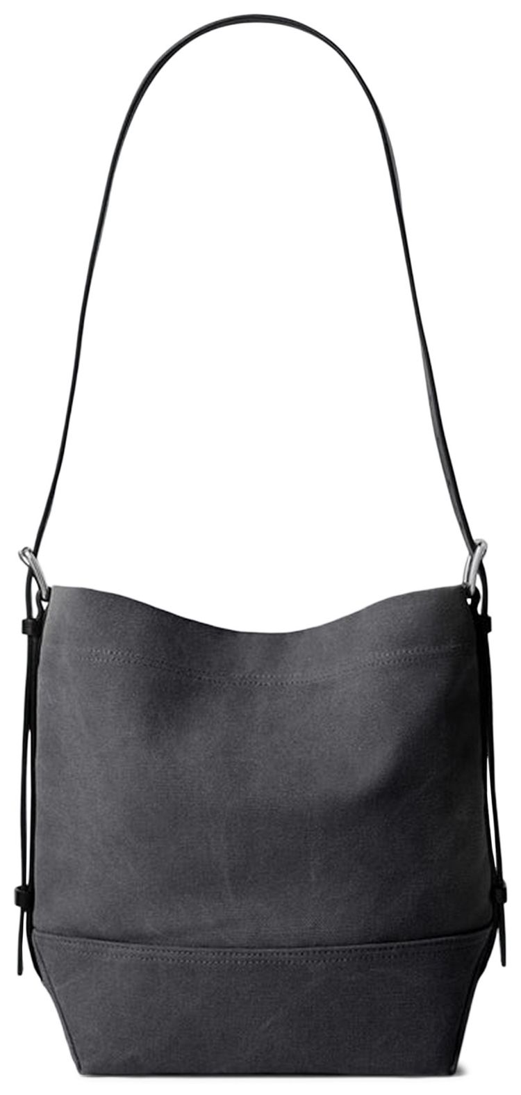 Lemaire Small Belted Tote Bag Ash Black