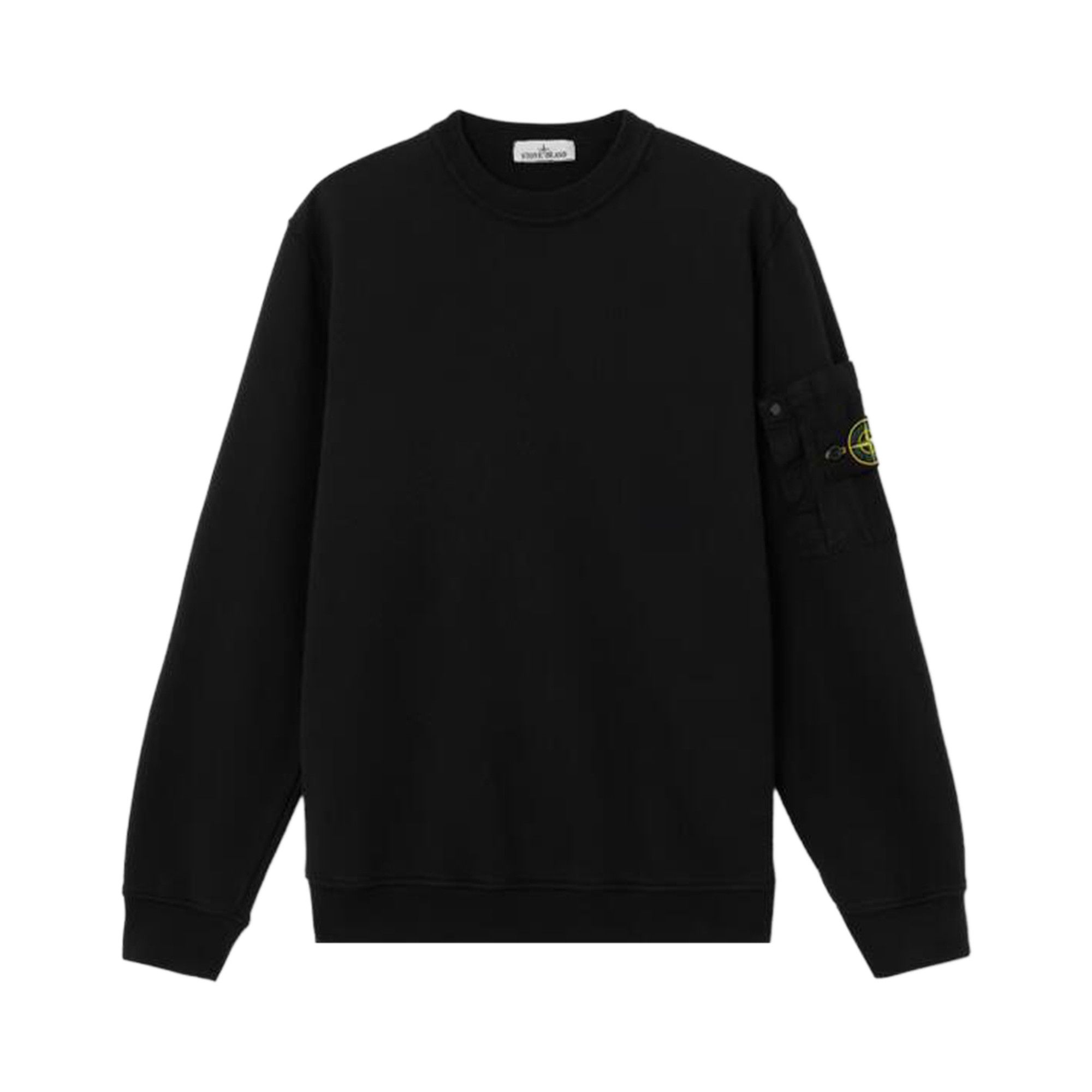 Buy Stone Island Basic Crew Neck Sweatshirt 'Black' - 6100019S0410