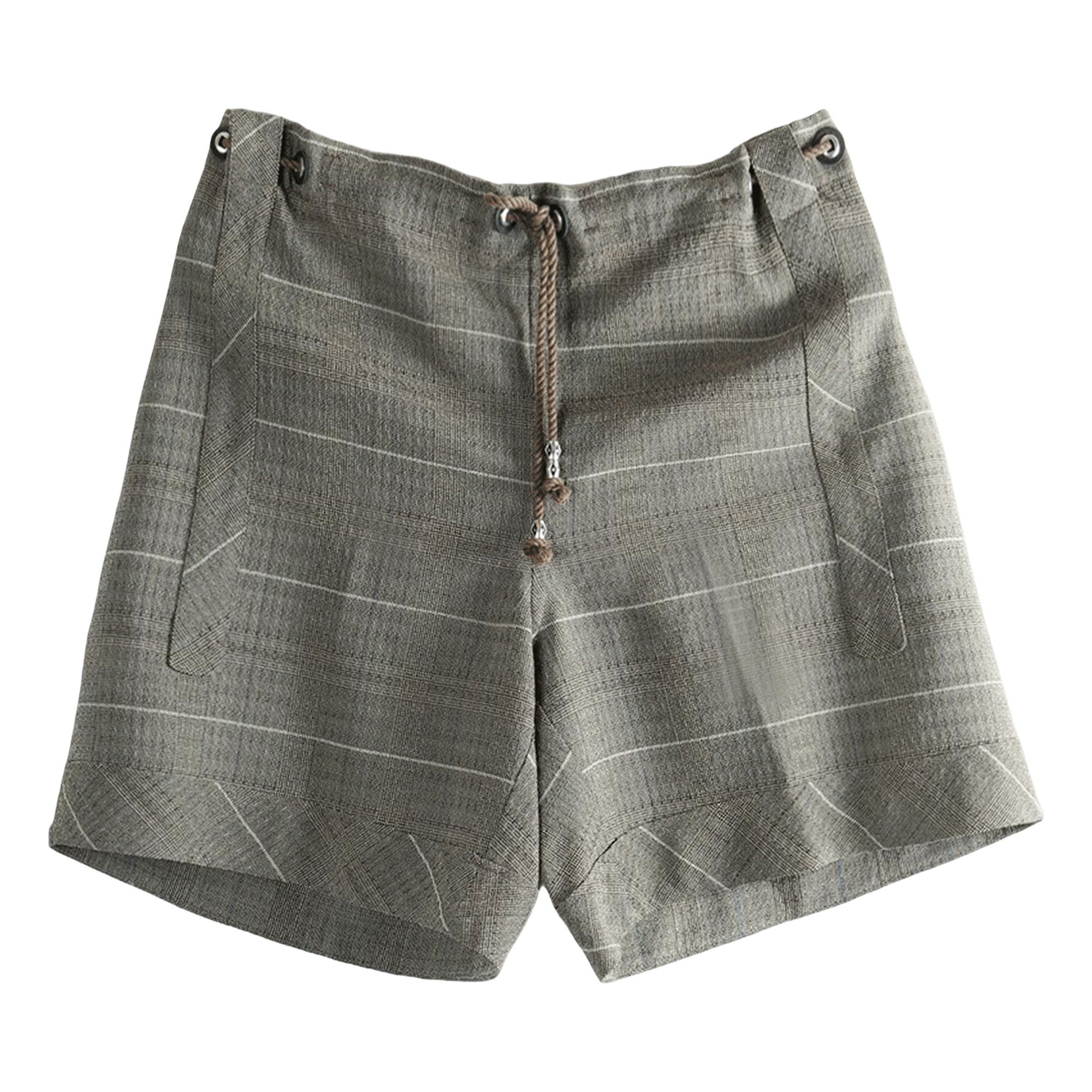 Buy Kiko Kostadinov Mosaic Check Kyan Shorts 'Taupe Check