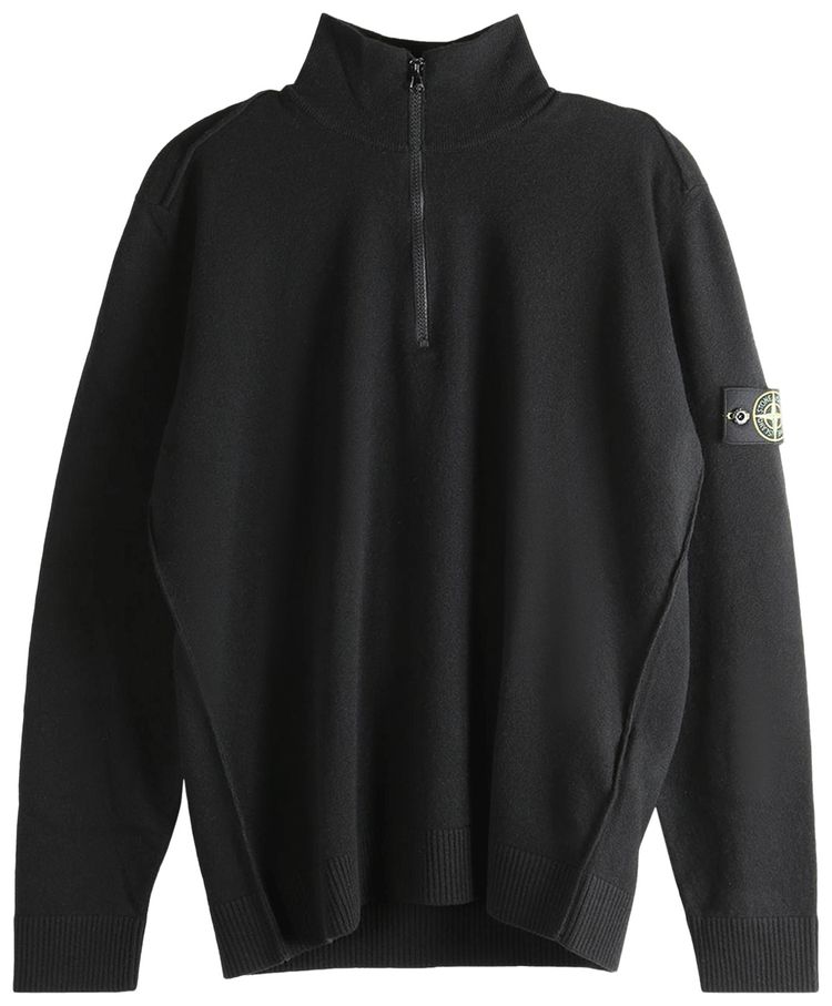 Stone Island Long Sleeve Polo Shirt  Black