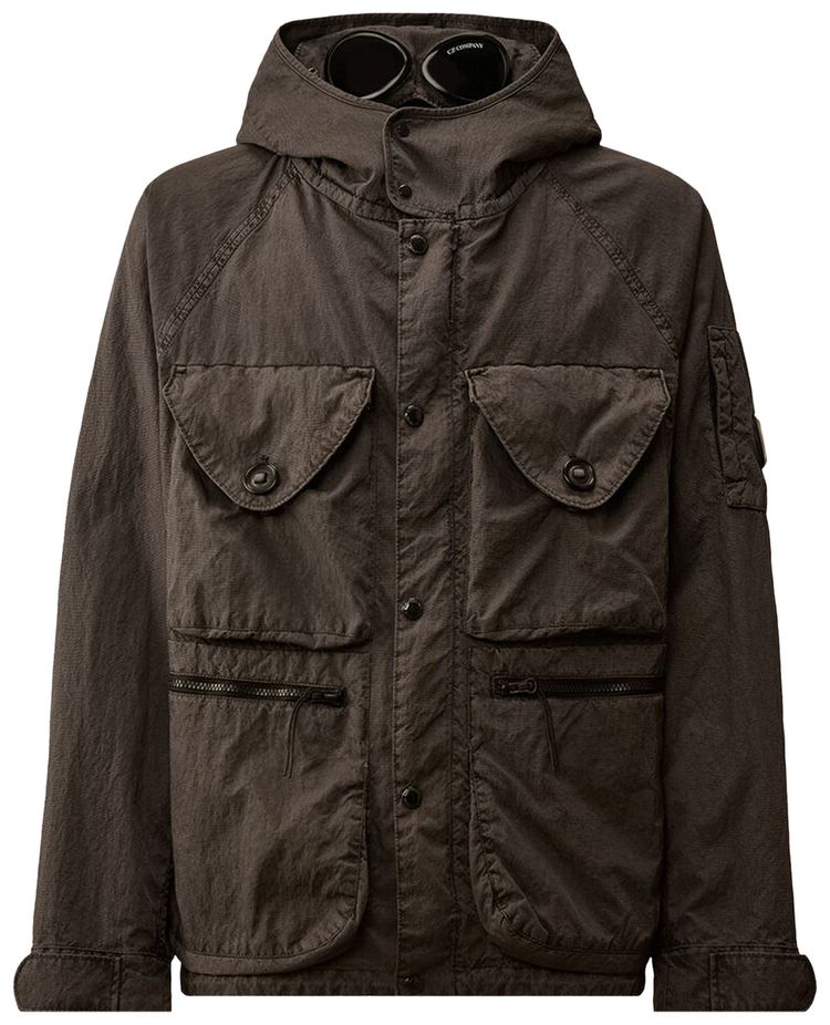 CP Company Panama R Mixed Goggle Jacket Gunmetal