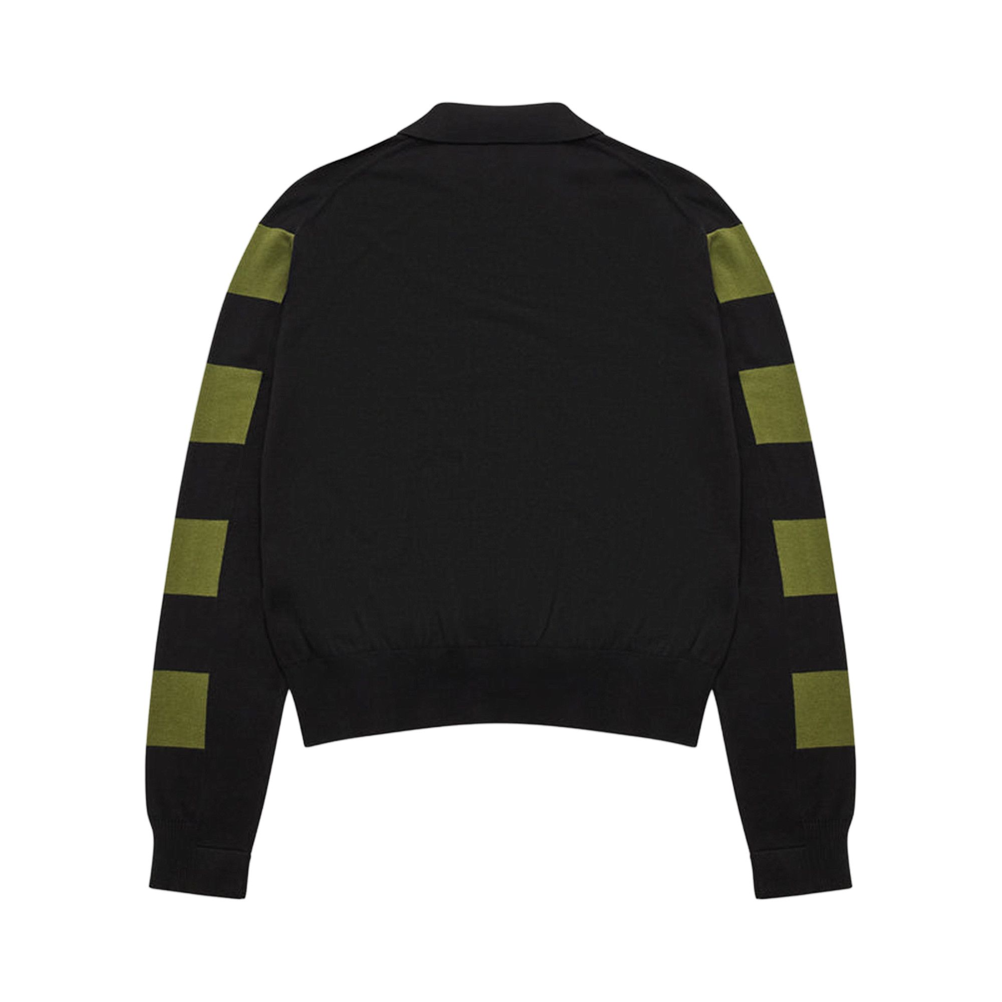 Buy Kiko Kostadinov Combed Cotton Kest Cardigan 'Black/Fern