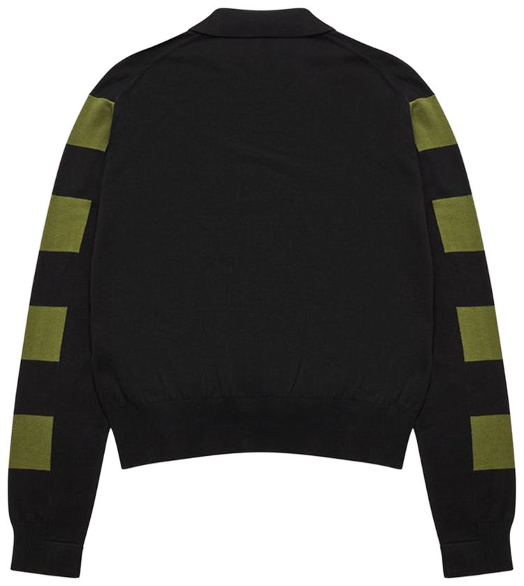 Kiko Kostadinov Combed Cotton Kest Cardigan BlackFern