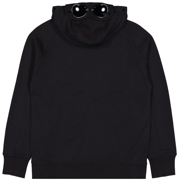CP Company Diagonal Raised Fleece Goggle Sweatshirt Black