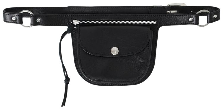 Our Legacy Purse Belt Malleable Black Bull Hide