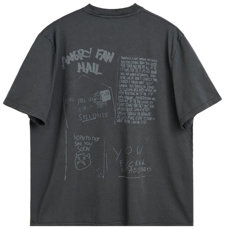 Our Legacy Box T Shirt Angry Fan Mail Print