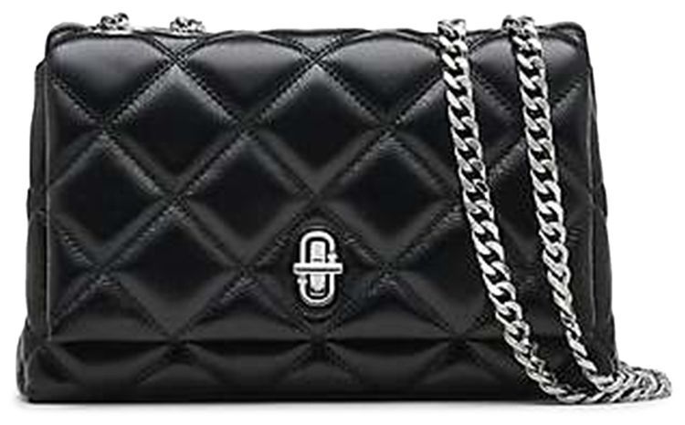 Marc Jacobs Slim Dual Chain Shoulder Bag Black