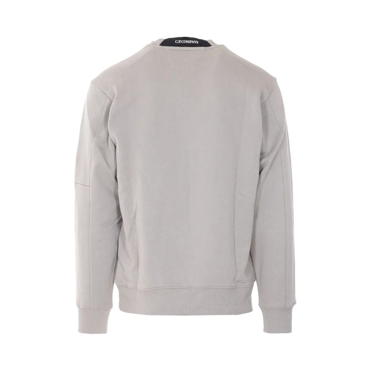 CP Company Diagonal Raised Fleece Crewneck Lens Sweatshirt Dove