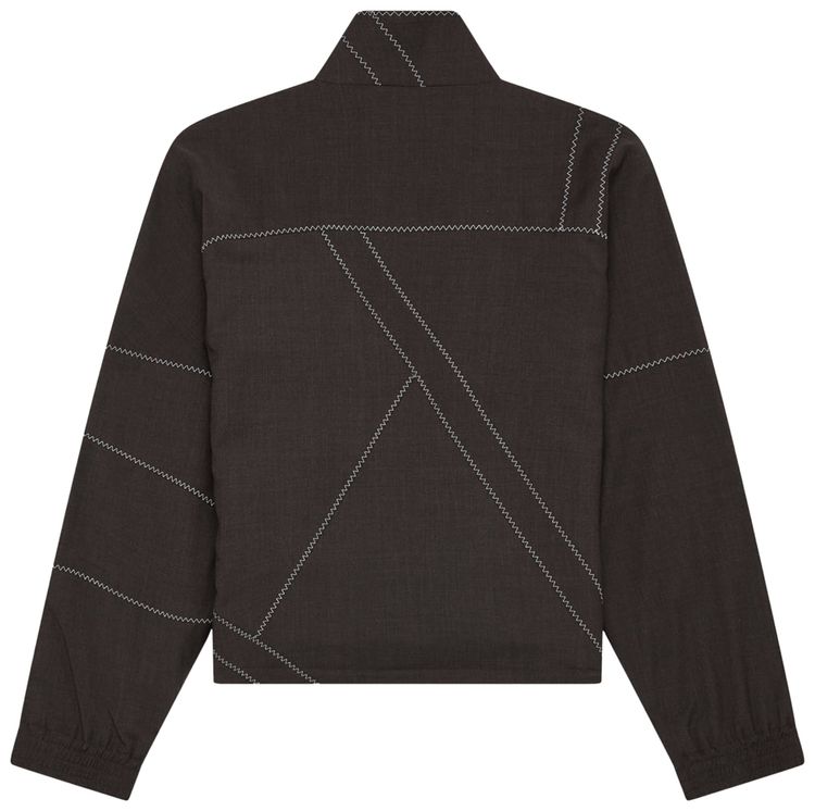 Kiko Kostadinov Melange Wool Fosco Jacket Umber Brown