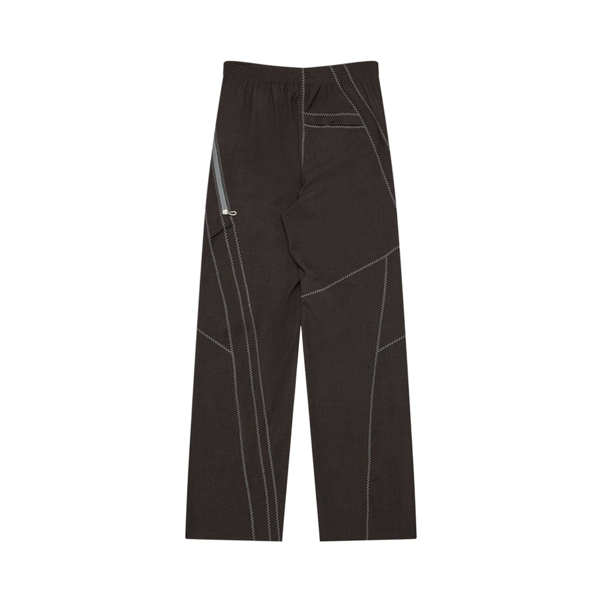 Buy Kiko Kostadinov Melange Wool Fosco Trouser 'Umber Brown