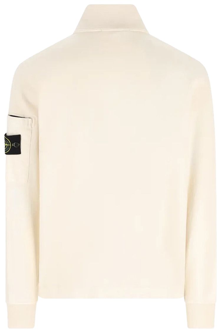 Stone Island Zip Up Cardigan Ivory