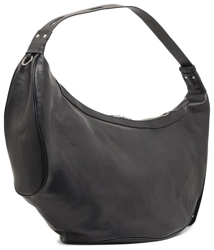 Kiko Kostadinov Cow Grain Leather Moravia Bag Obsidian Black