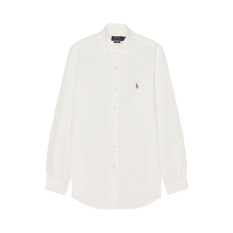 Polo Ralph Lauren Long Sleeve Chambray Sport Shirt White