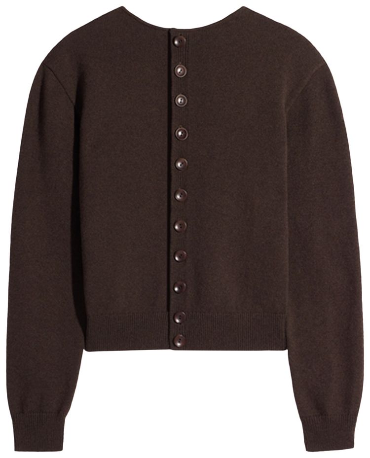 Lemaire Reversible Buttoned Sweater Ebony