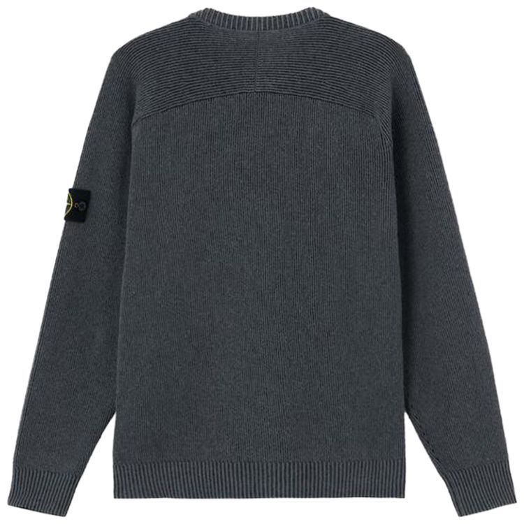 Stone Island Basic Crew Neck Sweatshirt Melange Charcoal